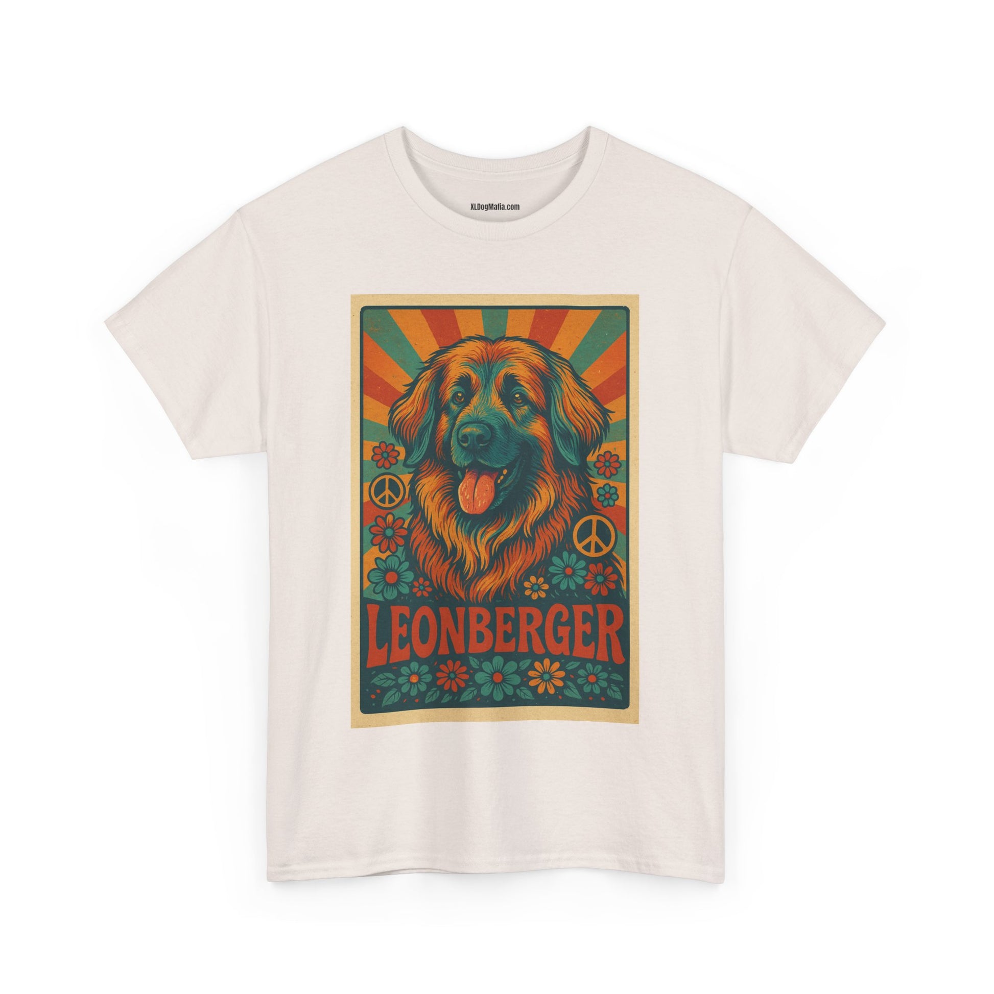 Leonberger Graphic Tee for Dog Lovers, Unisex Cotton T-Shirt, Retro Pet Apparel, Gift for Dog Parents, Casual Everyday Wear