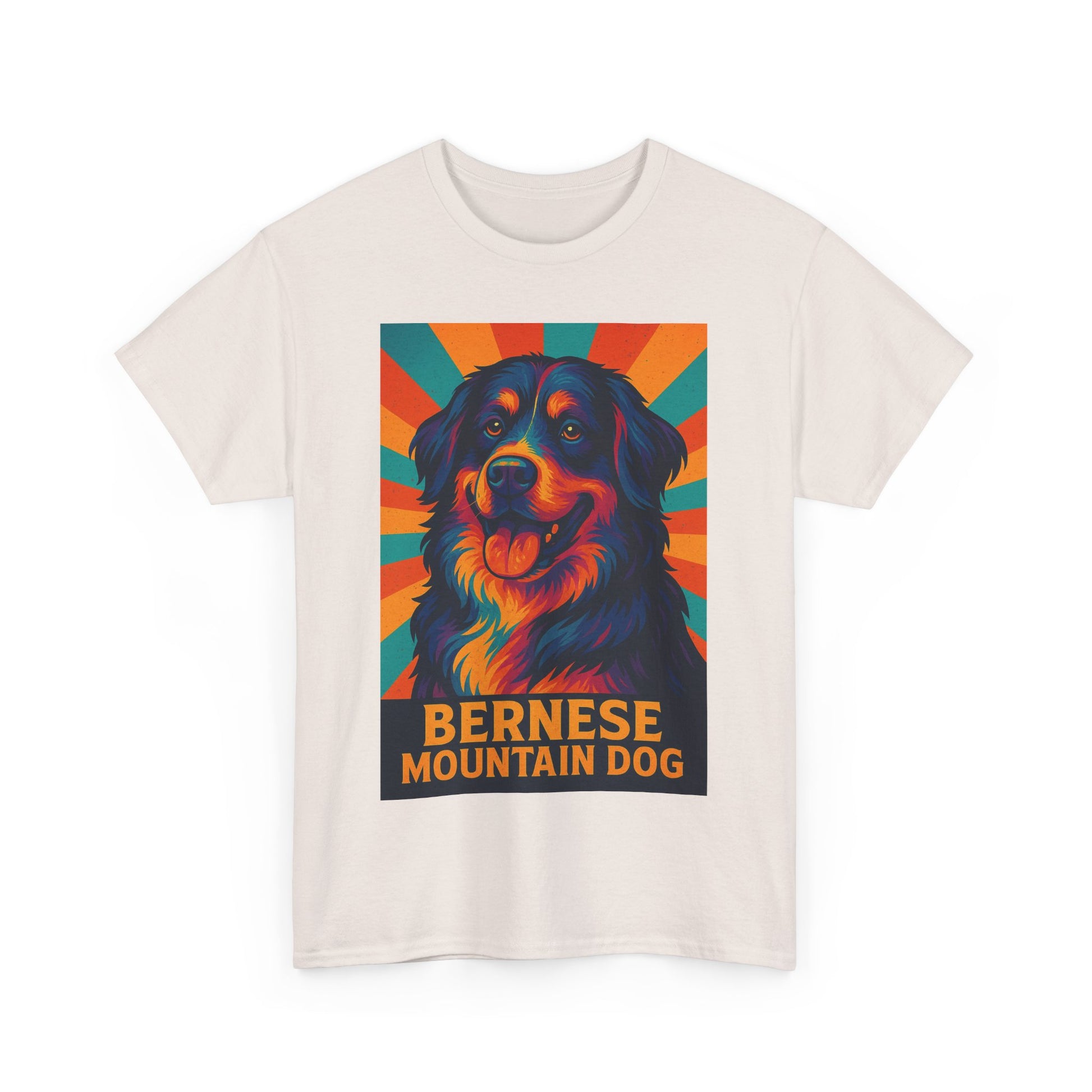 Colorful Bernese Mountain Dog Tee, Dog Lovers Shirt, Gift for Pet Owners, Animal Lover Apparel, Fun Pet T-Shirt