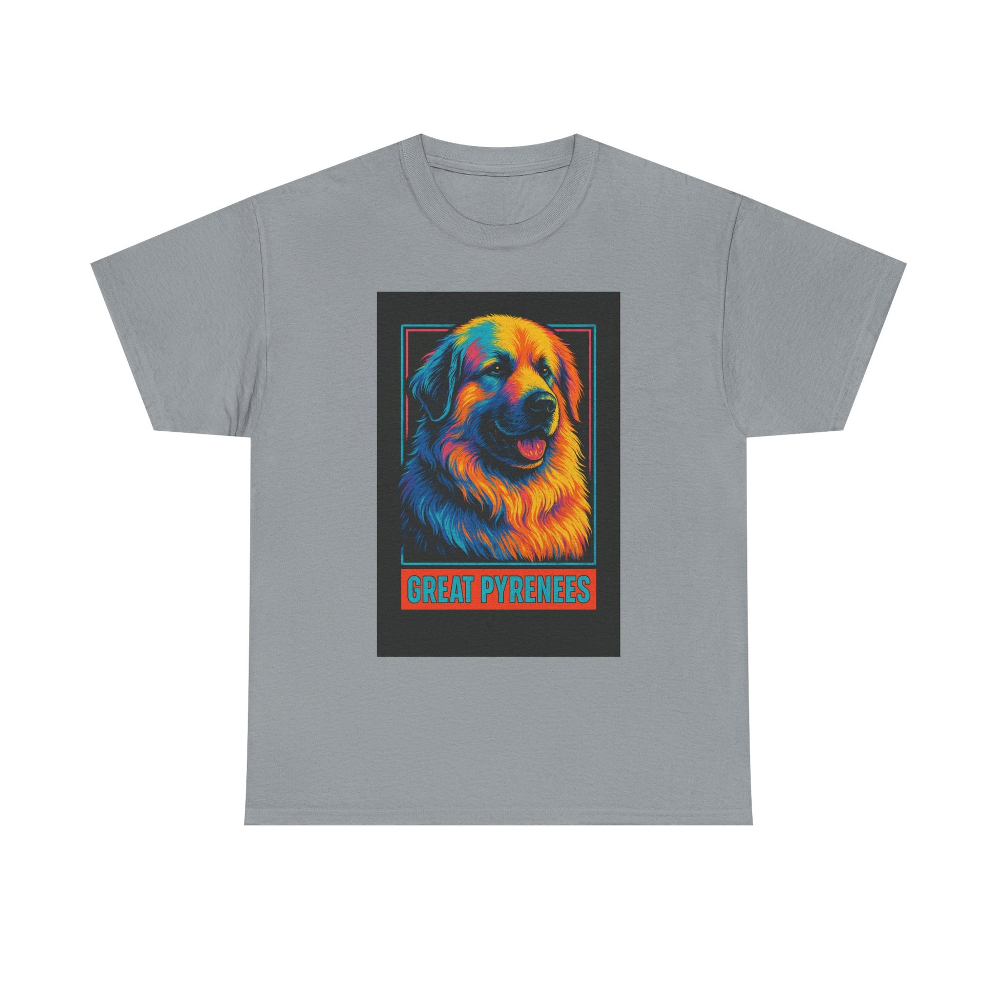 Colorful Great Pyrenees Tee, Dog Lover T-Shirt, Pet Owner Gift, Animal Lover Apparel, Vibrant Cotton Top, Cozy Everyday Wear