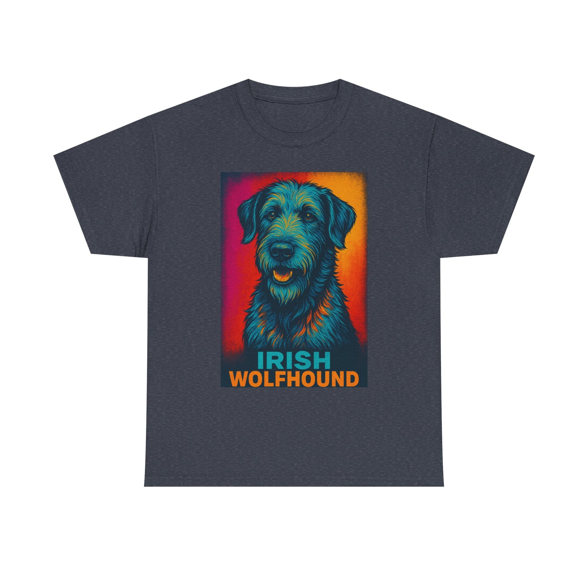 Irish Wolfhound Unisex Cotton Tee, Dog Lover Shirt, Pet Owner Gift, Animal Portrait Tee, Unique Gifts for Dog Lovers, Graphic Tee