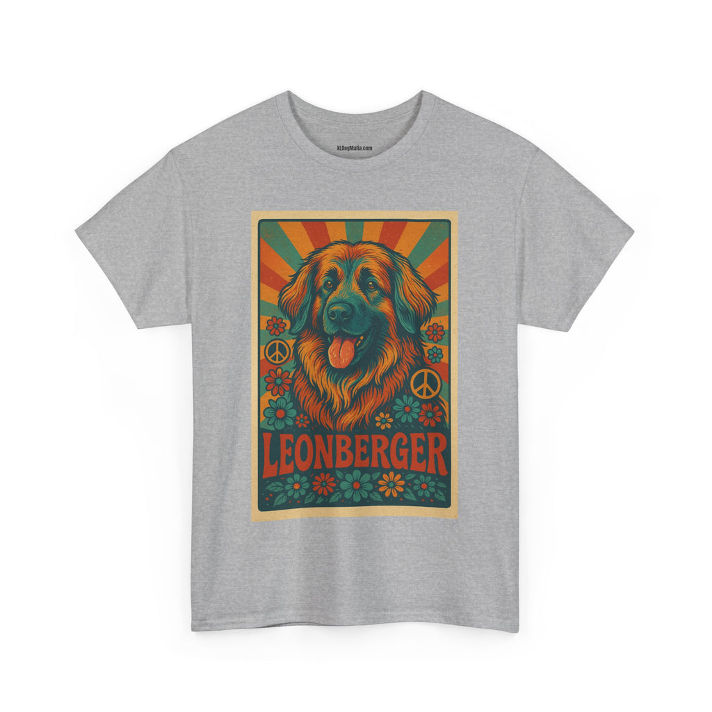 Leonberger Graphic Tee for Dog Lovers, Unisex Cotton T-Shirt, Retro Pet Apparel, Gift for Dog Parents, Casual Everyday Wear