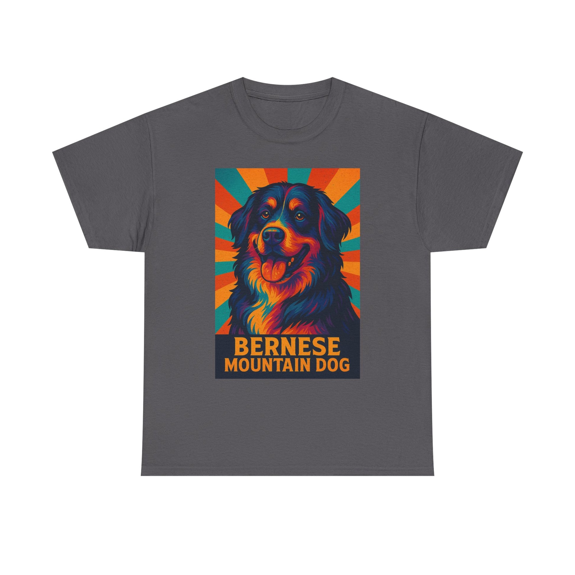 Colorful Bernese Mountain Dog Tee, Dog Lovers Shirt, Gift for Pet Owners, Animal Lover Apparel, Fun Pet T-Shirt