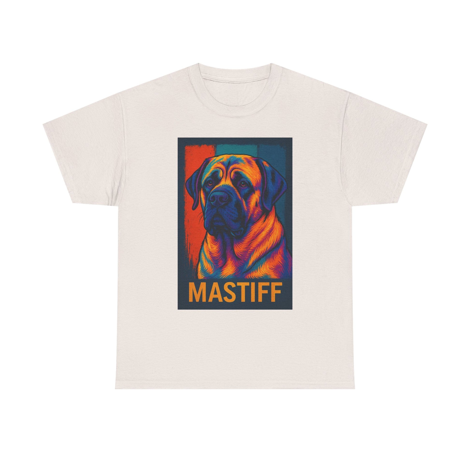 Colorful Mastiff Unisex Tee, Dog Lover Shirt, Pet Owner Gift, Unique Dog Art T-Shirt, Gifts for Animal Lovers, Vibrant Pet Apparel