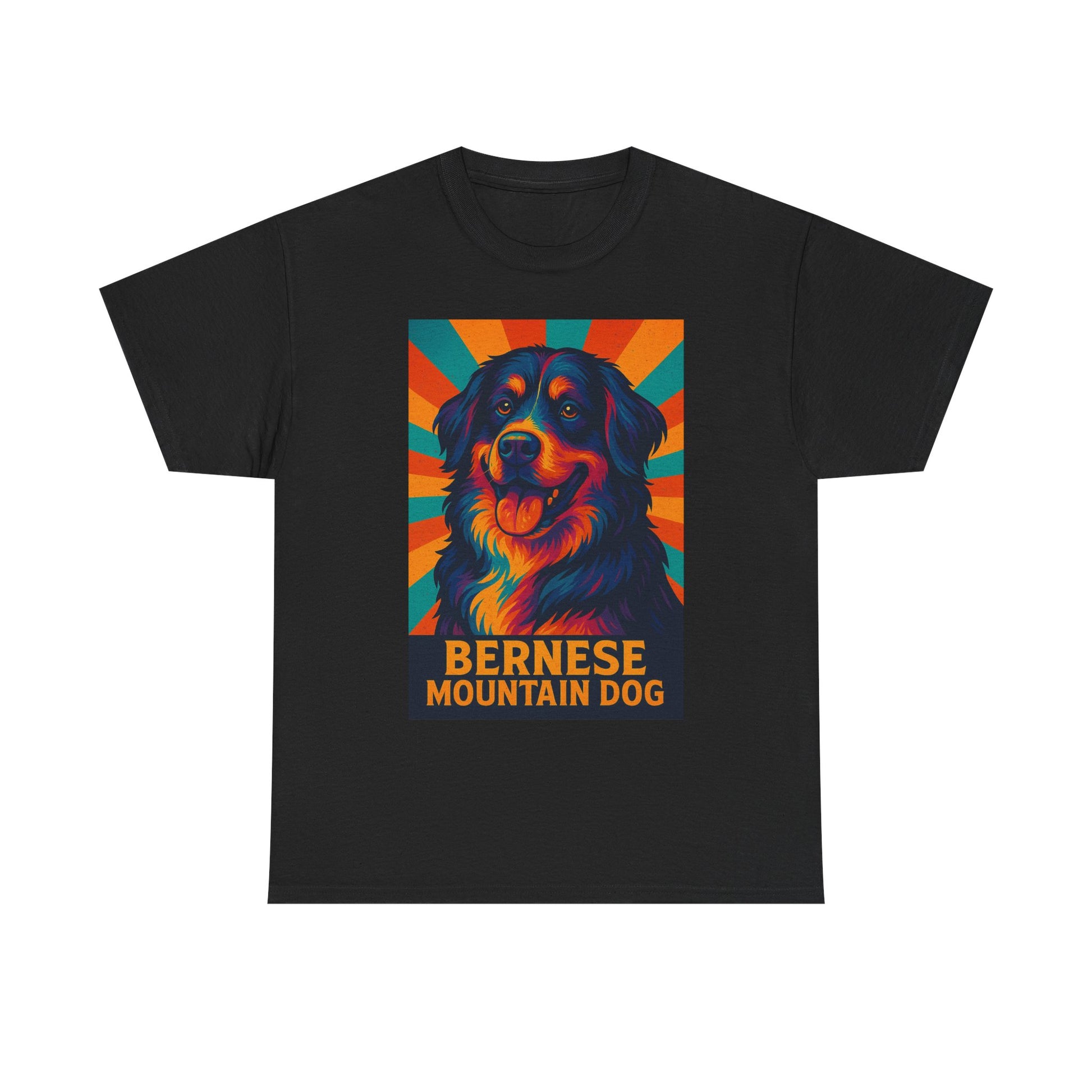 Colorful Bernese Mountain Dog Tee, Dog Lovers Shirt, Gift for Pet Owners, Animal Lover Apparel, Fun Pet T-Shirt