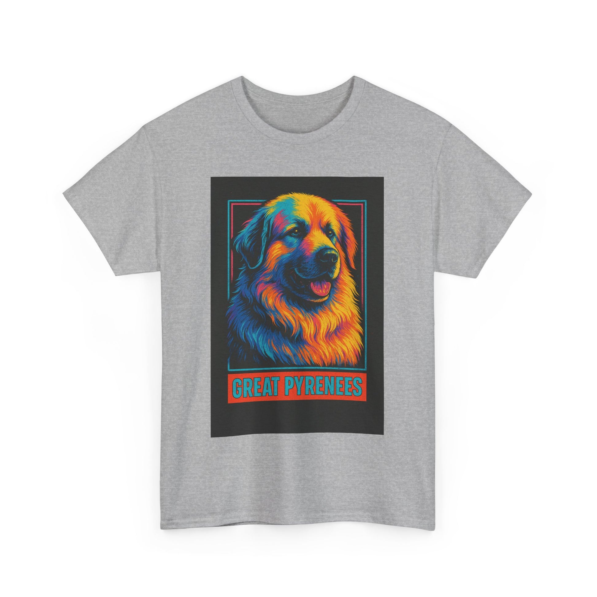 Colorful Great Pyrenees Tee, Dog Lover T-Shirt, Pet Owner Gift, Animal Lover Apparel, Vibrant Cotton Top, Cozy Everyday Wear
