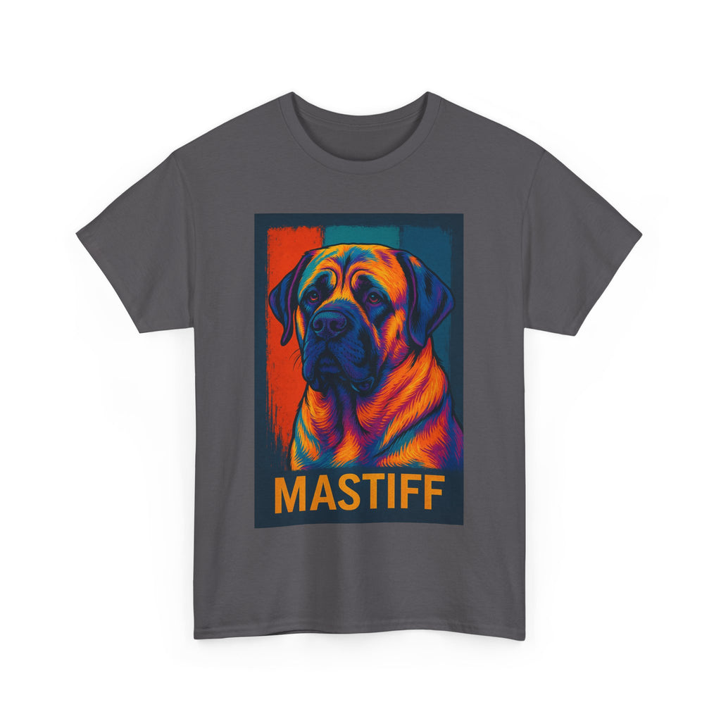 Colorful Mastiff Unisex Tee, Dog Lover Shirt, Pet Owner Gift, Unique Dog Art T-Shirt, Gifts for Animal Lovers, Vibrant Pet Apparel