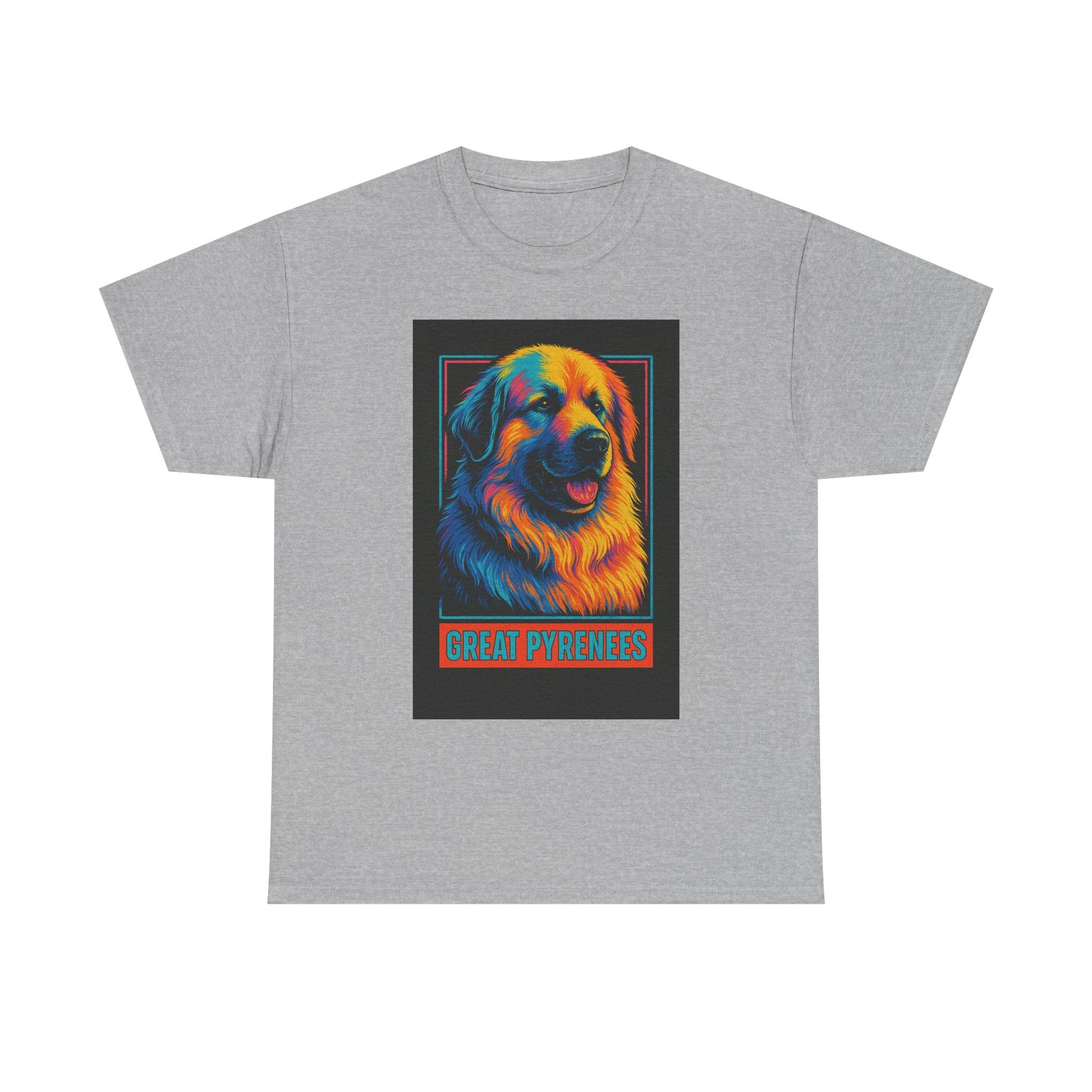 Colorful Great Pyrenees Tee, Dog Lover T-Shirt, Pet Owner Gift, Animal Lover Apparel, Vibrant Cotton Top, Cozy Everyday Wear