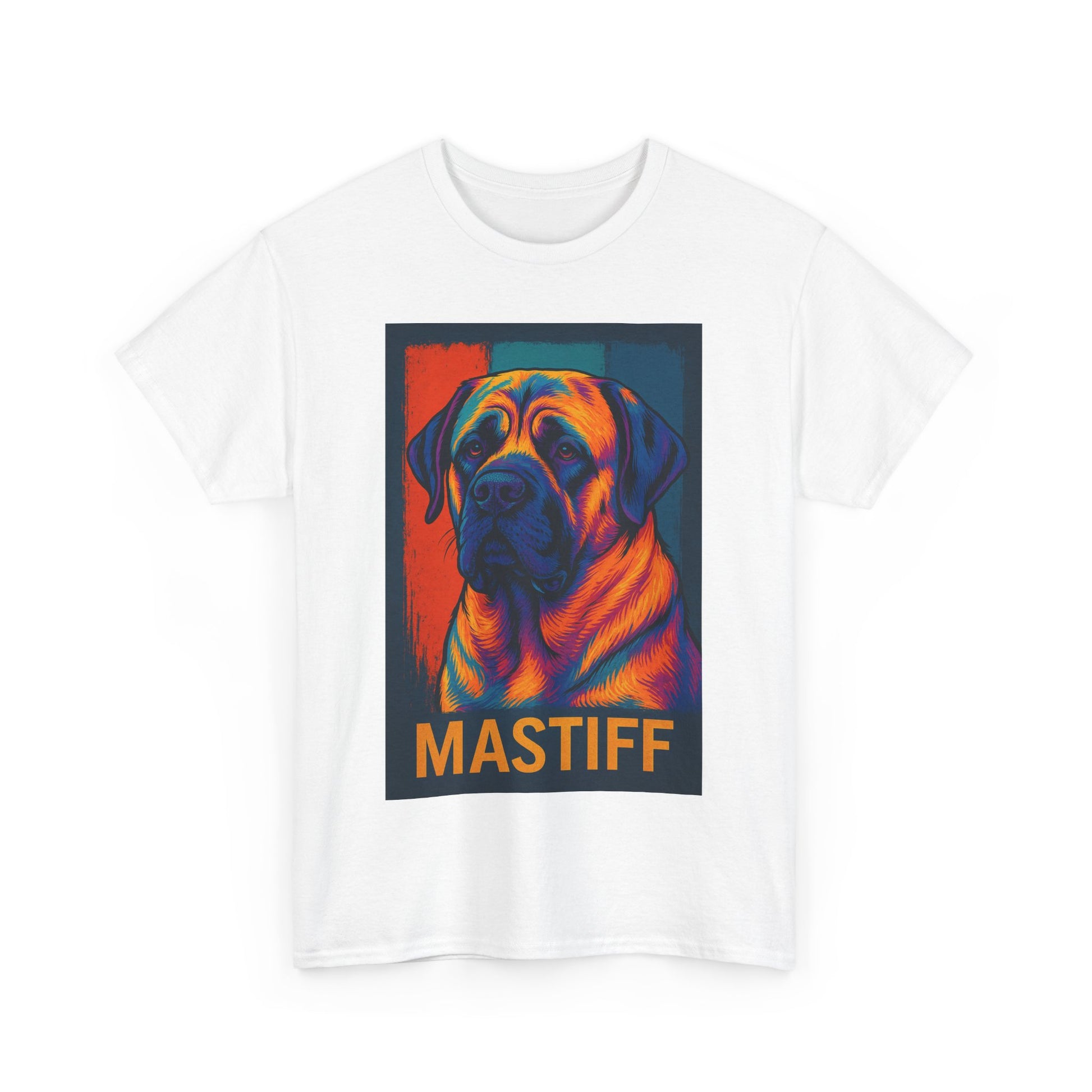 Colorful Mastiff Unisex Tee, Dog Lover Shirt, Pet Owner Gift, Unique Dog Art T-Shirt, Gifts for Animal Lovers, Vibrant Pet Apparel