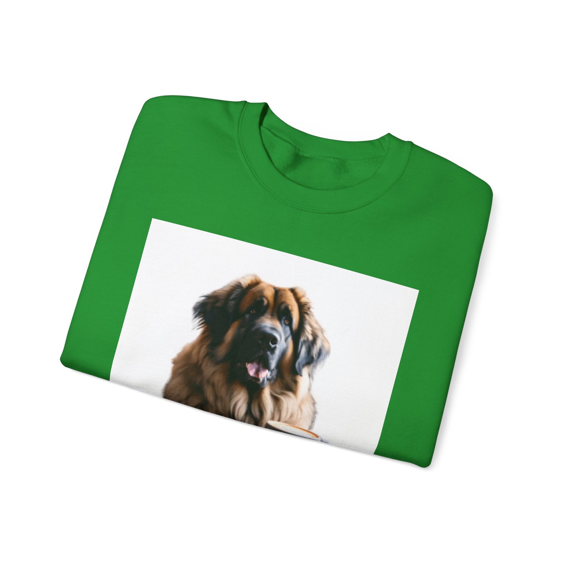 Leos & Lattes  Crewneck Sweatshirt - Perfect Gift for Leonberger Pet Owners