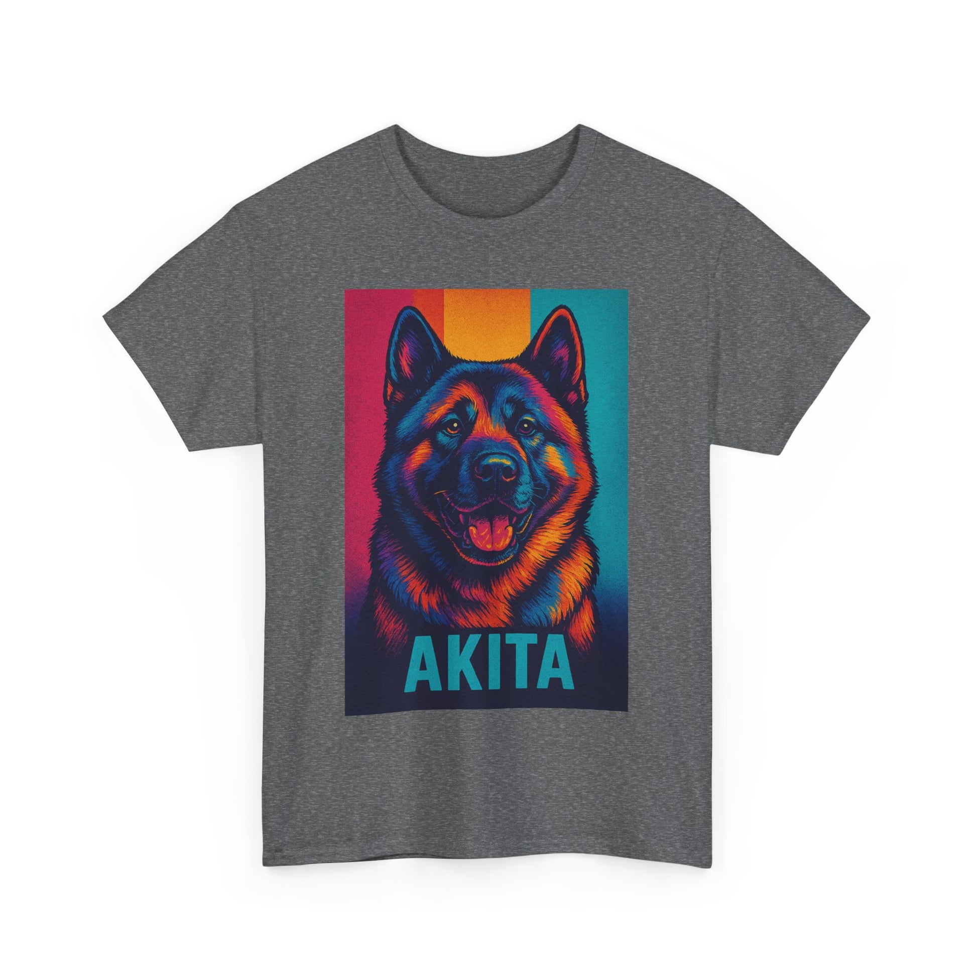 Akita Dog Heavy Cotton Tee, Comfortable Dog Lover Shirt, Pet Gifts, Akita Merchandise, Unisex Tee for Animal Lovers