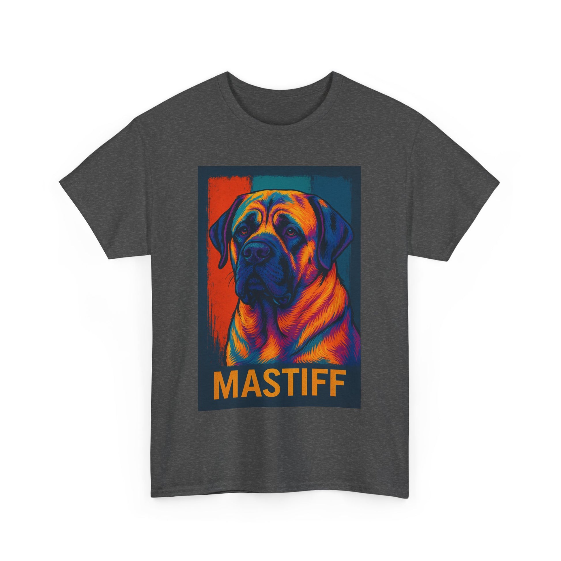 Colorful Mastiff Unisex Tee, Dog Lover Shirt, Pet Owner Gift, Unique Dog Art T-Shirt, Gifts for Animal Lovers, Vibrant Pet Apparel