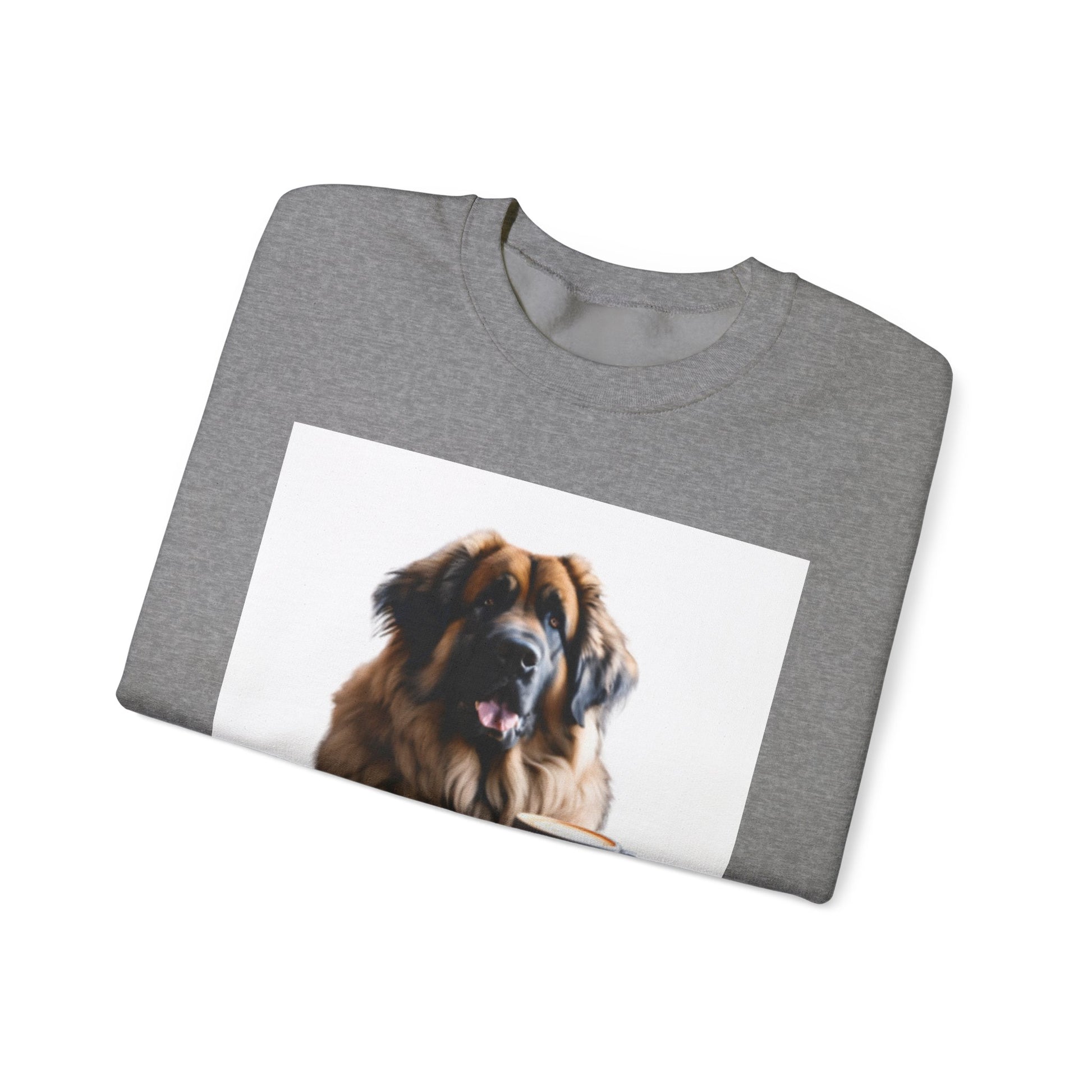 Leos & Lattes  Crewneck Sweatshirt - Perfect Gift for Leonberger Pet Owners