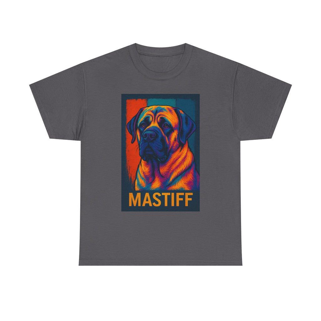 Colorful Mastiff Unisex Tee, Dog Lover Shirt, Pet Owner Gift, Unique Dog Art T-Shirt, Gifts for Animal Lovers, Vibrant Pet Apparel
