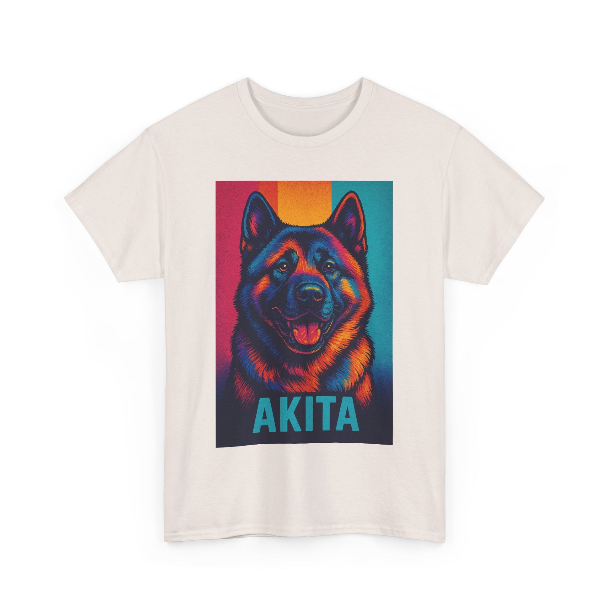 Akita Dog Heavy Cotton Tee, Comfortable Dog Lover Shirt, Pet Gifts, Akita Merchandise, Unisex Tee for Animal Lovers
