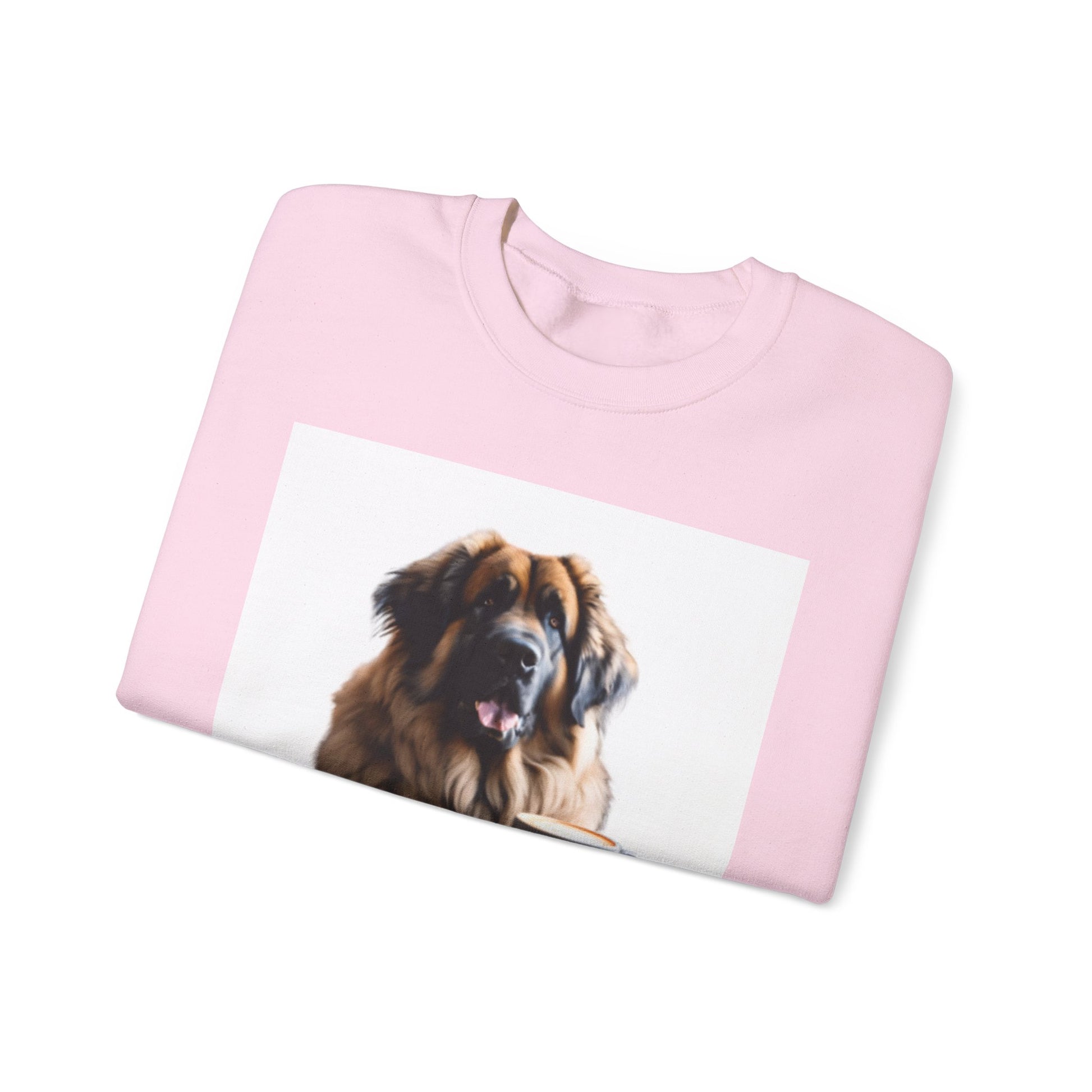 Leos & Lattes  Crewneck Sweatshirt - Perfect Gift for Leonberger Pet Owners