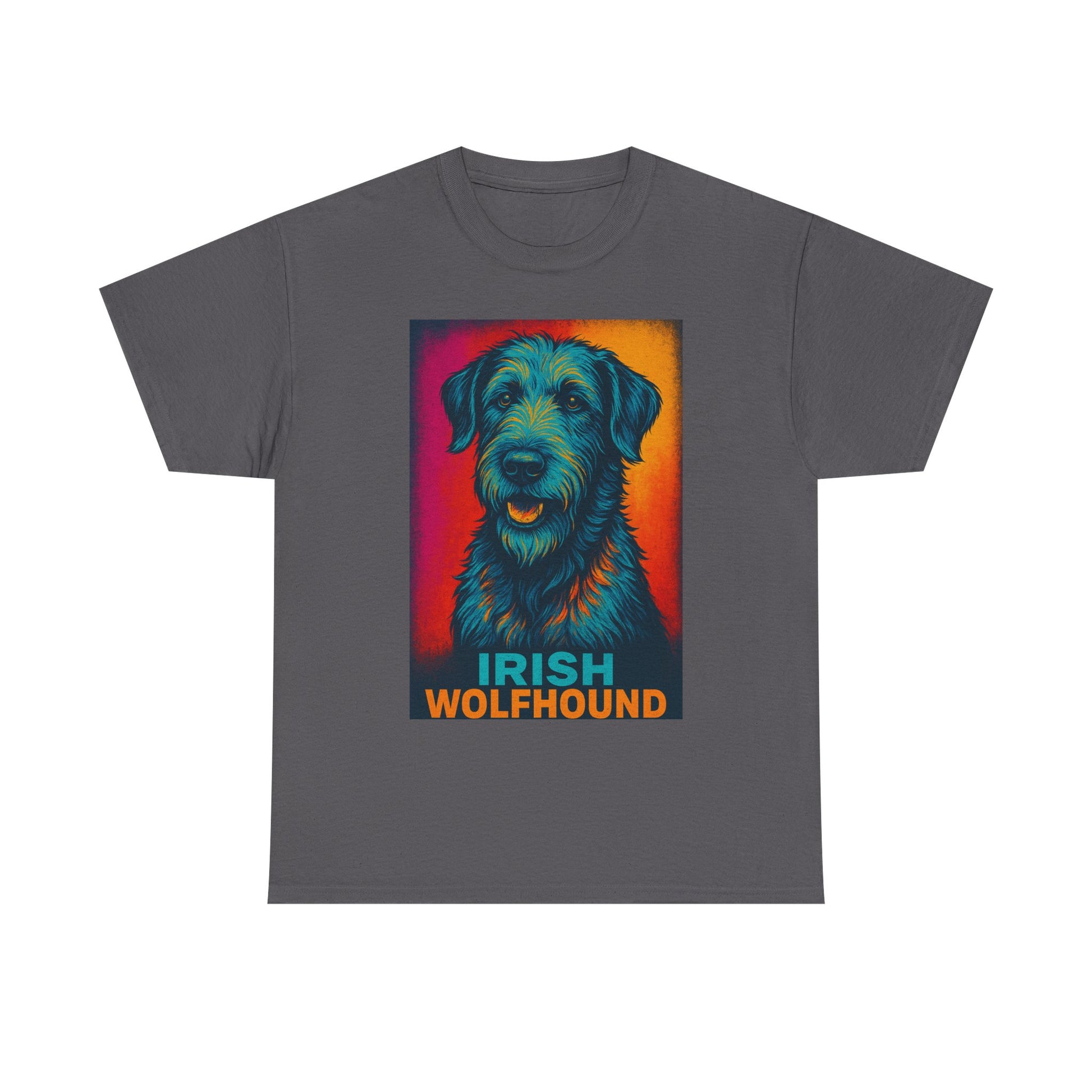 Irish Wolfhound Unisex Cotton Tee, Dog Lover Shirt, Pet Owner Gift, Animal Portrait Tee, Unique Gifts for Dog Lovers, Graphic Tee