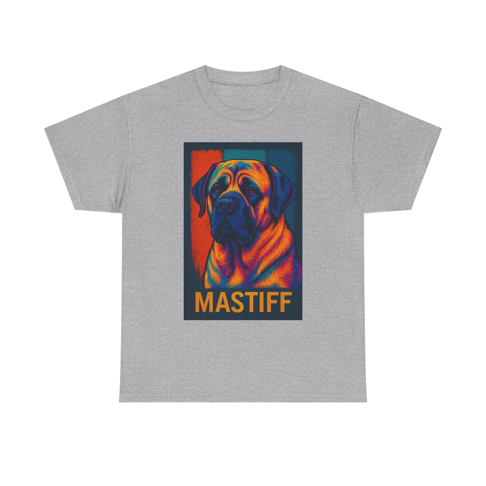 Colorful Mastiff Unisex Tee, Dog Lover Shirt, Pet Owner Gift, Unique Dog Art T-Shirt, Gifts for Animal Lovers, Vibrant Pet Apparel