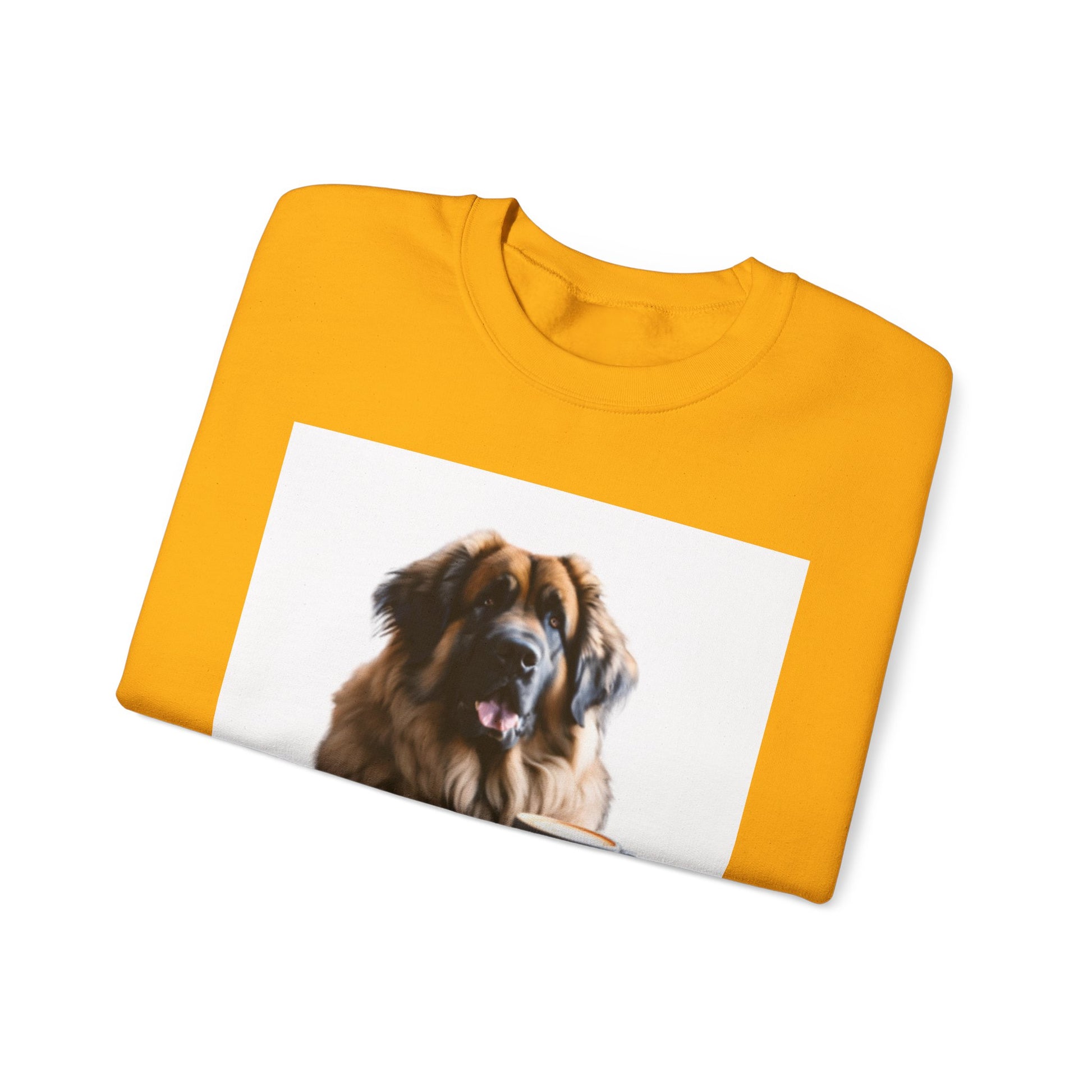 Leos & Lattes  Crewneck Sweatshirt - Perfect Gift for Leonberger Pet Owners