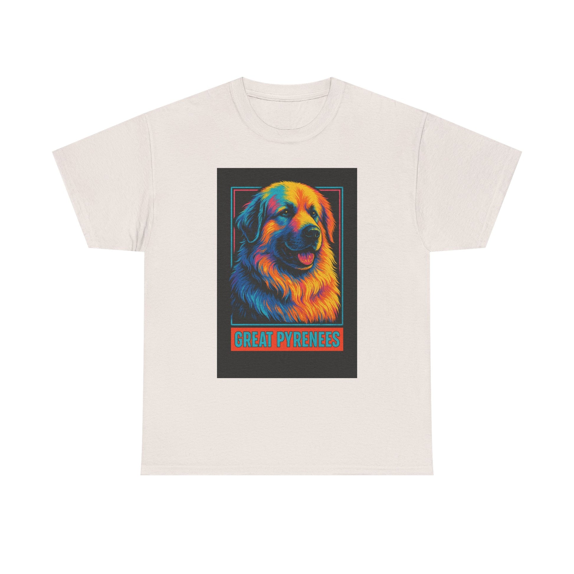 Colorful Great Pyrenees Tee, Dog Lover T-Shirt, Pet Owner Gift, Animal Lover Apparel, Vibrant Cotton Top, Cozy Everyday Wear