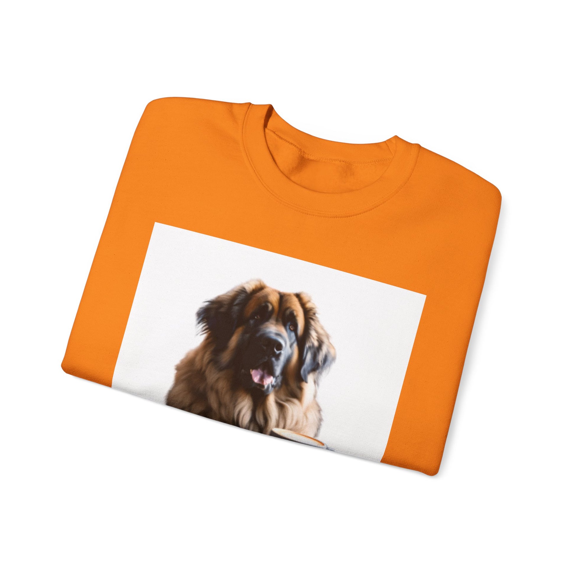 Leos & Lattes  Crewneck Sweatshirt - Perfect Gift for Leonberger Pet Owners