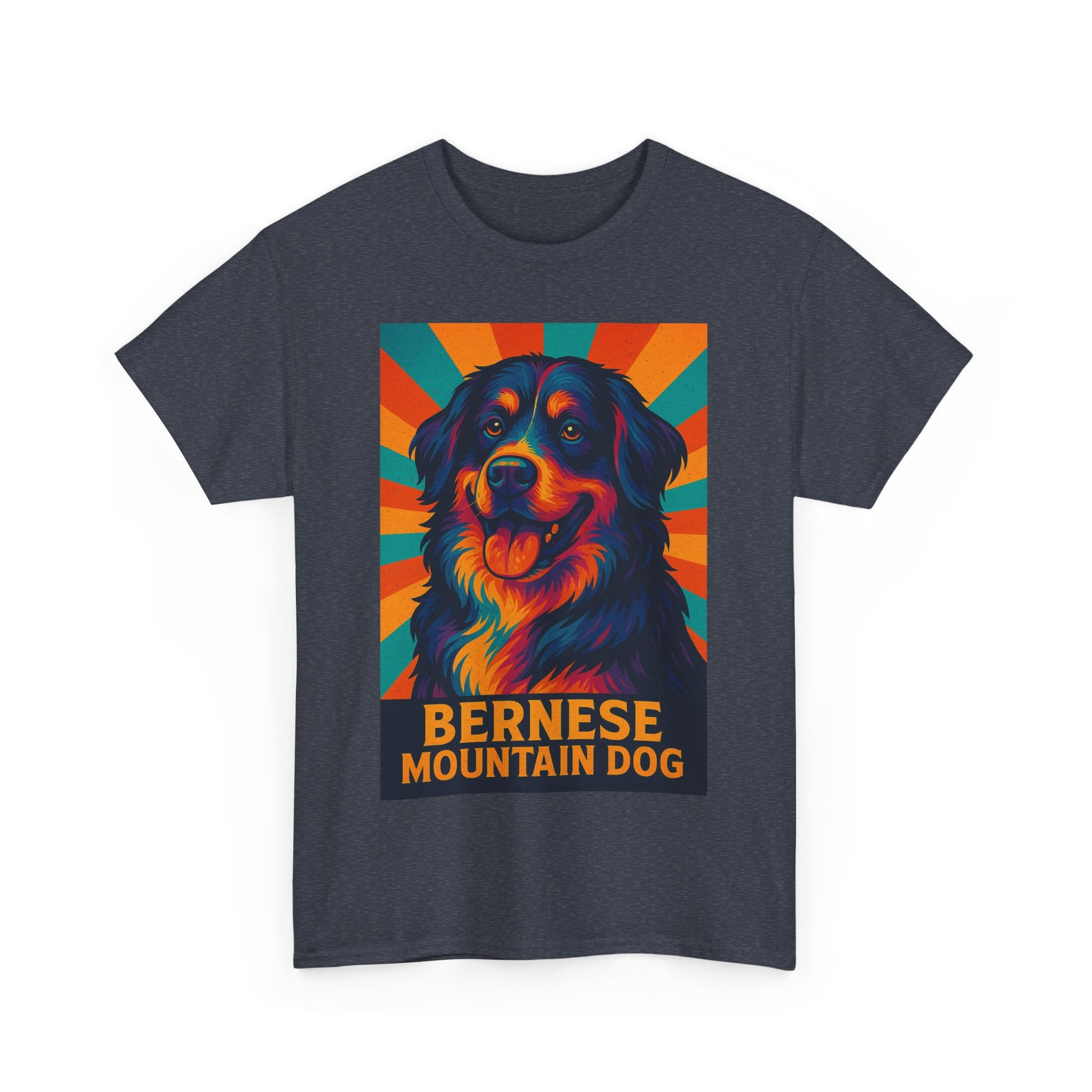 Colorful Bernese Mountain Dog Tee, Dog Lovers Shirt, Gift for Pet Owners, Animal Lover Apparel, Fun Pet T-Shirt