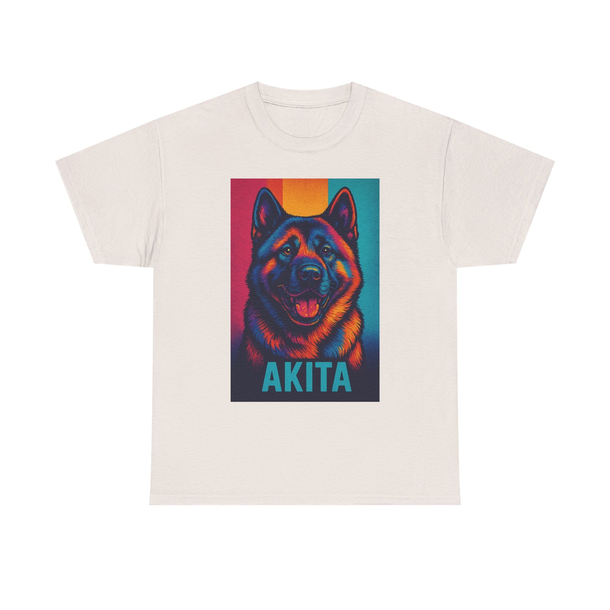 Akita Dog Heavy Cotton Tee, Comfortable Dog Lover Shirt, Pet Gifts, Akita Merchandise, Unisex Tee for Animal Lovers