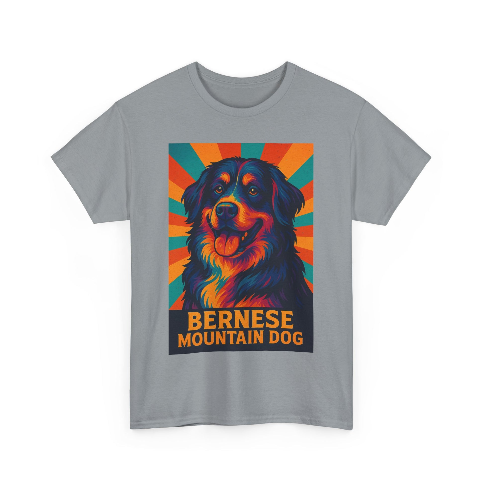 Colorful Bernese Mountain Dog Tee, Dog Lovers Shirt, Gift for Pet Owners, Animal Lover Apparel, Fun Pet T-Shirt