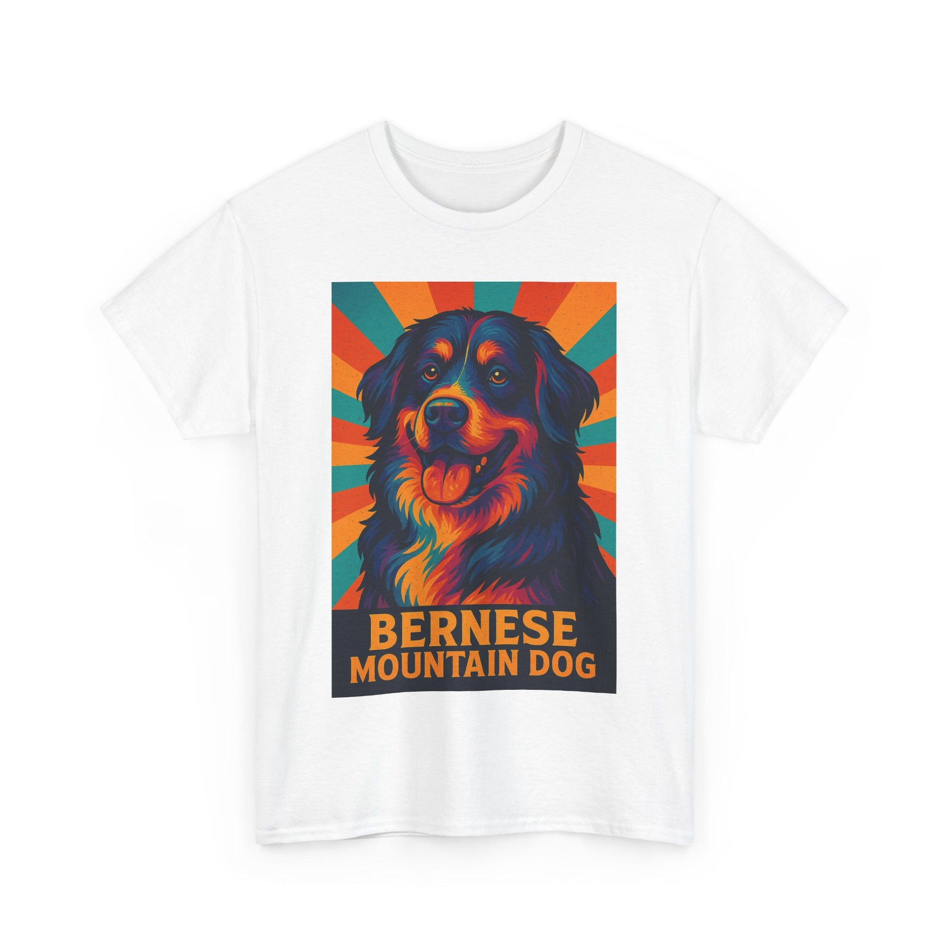 Colorful Bernese Mountain Dog Tee, Dog Lovers Shirt, Gift for Pet Owners, Animal Lover Apparel, Fun Pet T-Shirt