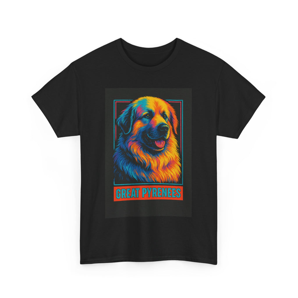 Colorful Great Pyrenees Tee, Dog Lover T-Shirt, Pet Owner Gift, Animal Lover Apparel, Vibrant Cotton Top, Cozy Everyday Wear