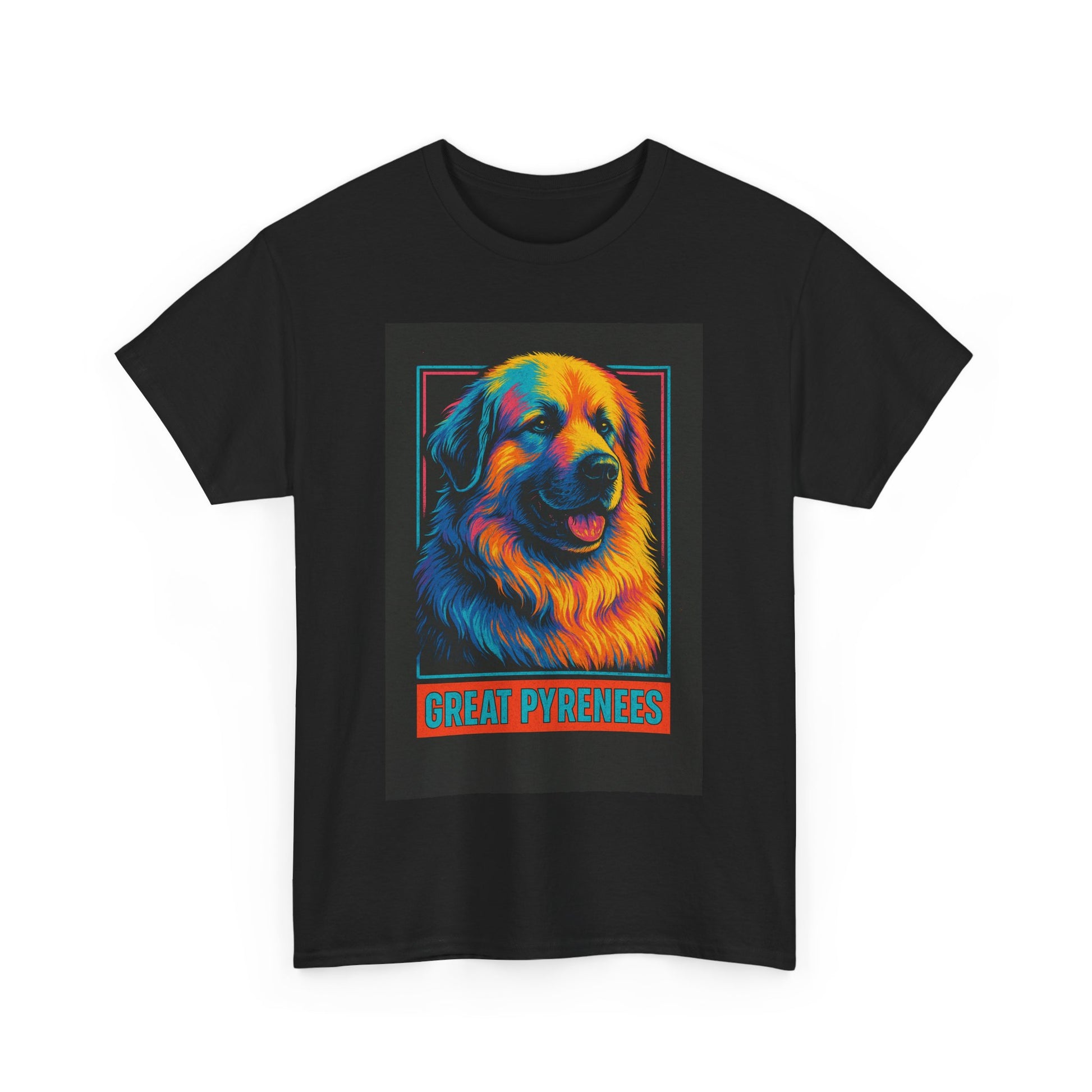 Colorful Great Pyrenees Tee, Dog Lover T-Shirt, Pet Owner Gift, Animal Lover Apparel, Vibrant Cotton Top, Cozy Everyday Wear