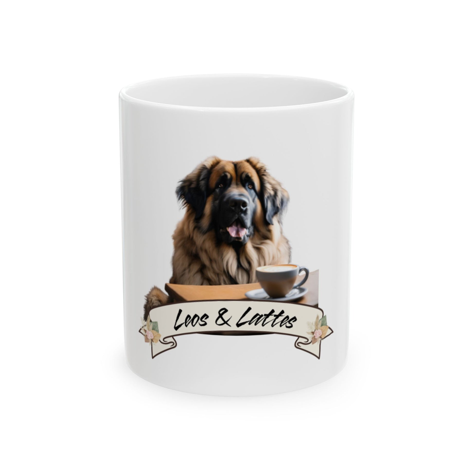 Leo’s & Lattes  Dog Lover Ceramic Mug - 11oz & 15oz Options