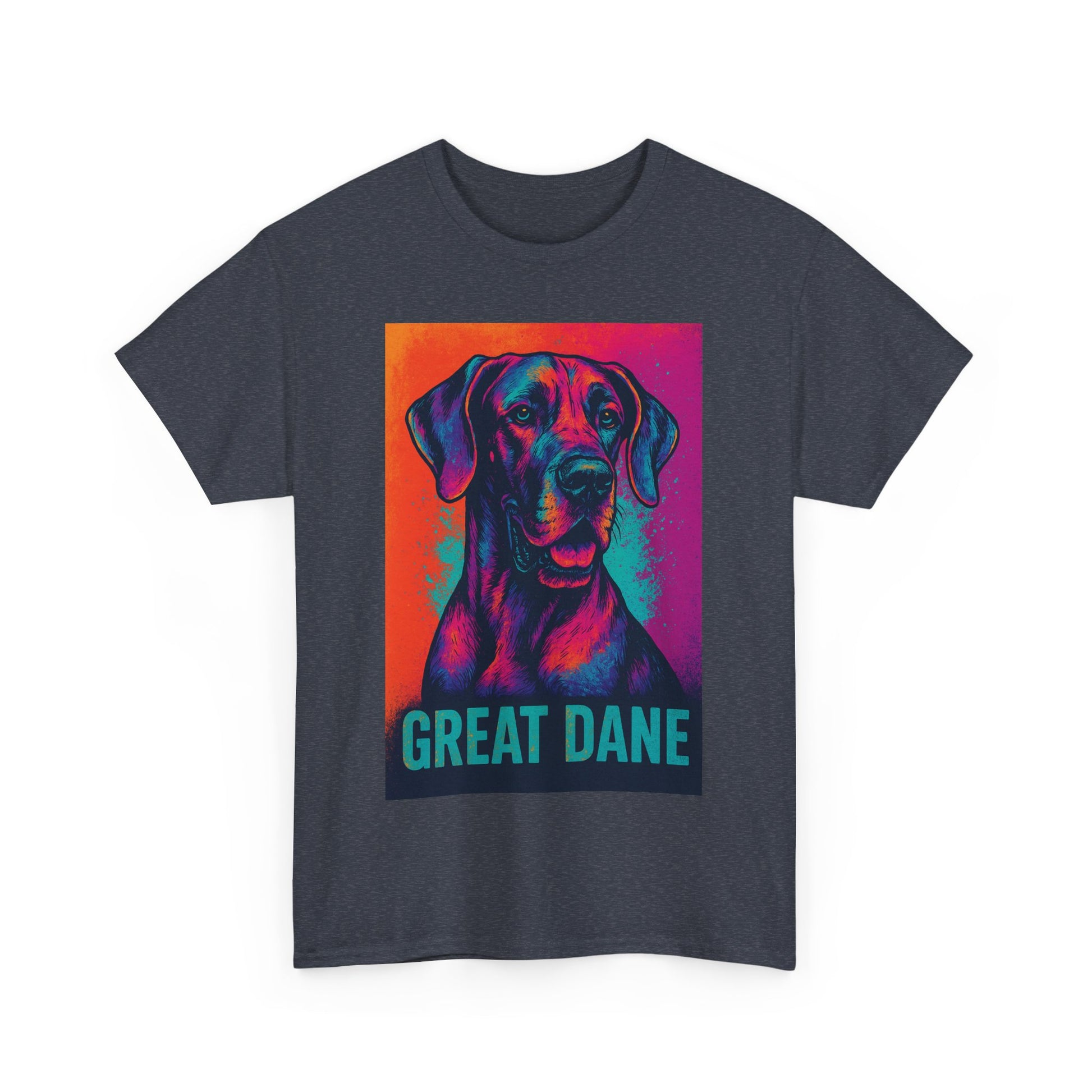 Colorful Great Dane Tee, Dog Lover T-Shirt, Pet Gift, Unisex Graphic Tee, Animal Lover Apparel, Dog Enthusiast Gift
