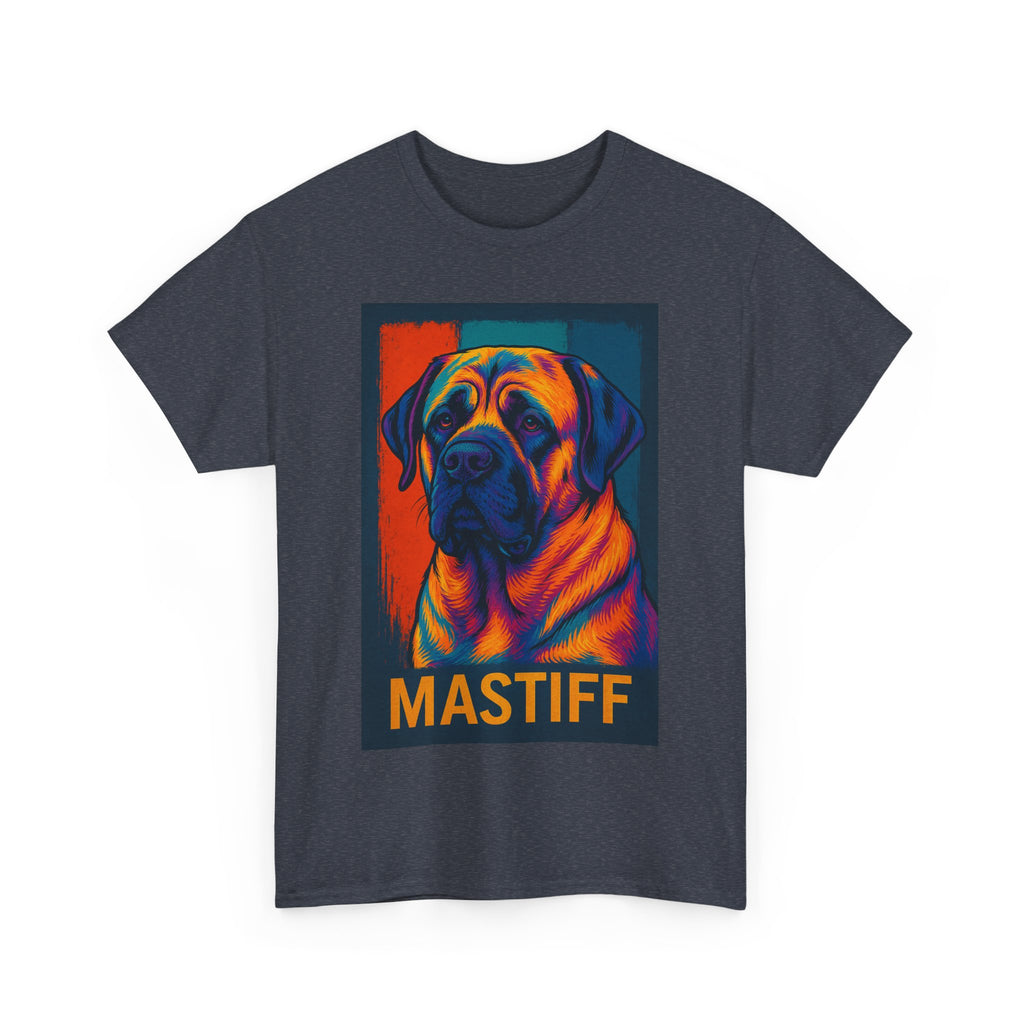 Colorful Mastiff Unisex Tee, Dog Lover Shirt, Pet Owner Gift, Unique Dog Art T-Shirt, Gifts for Animal Lovers, Vibrant Pet Apparel