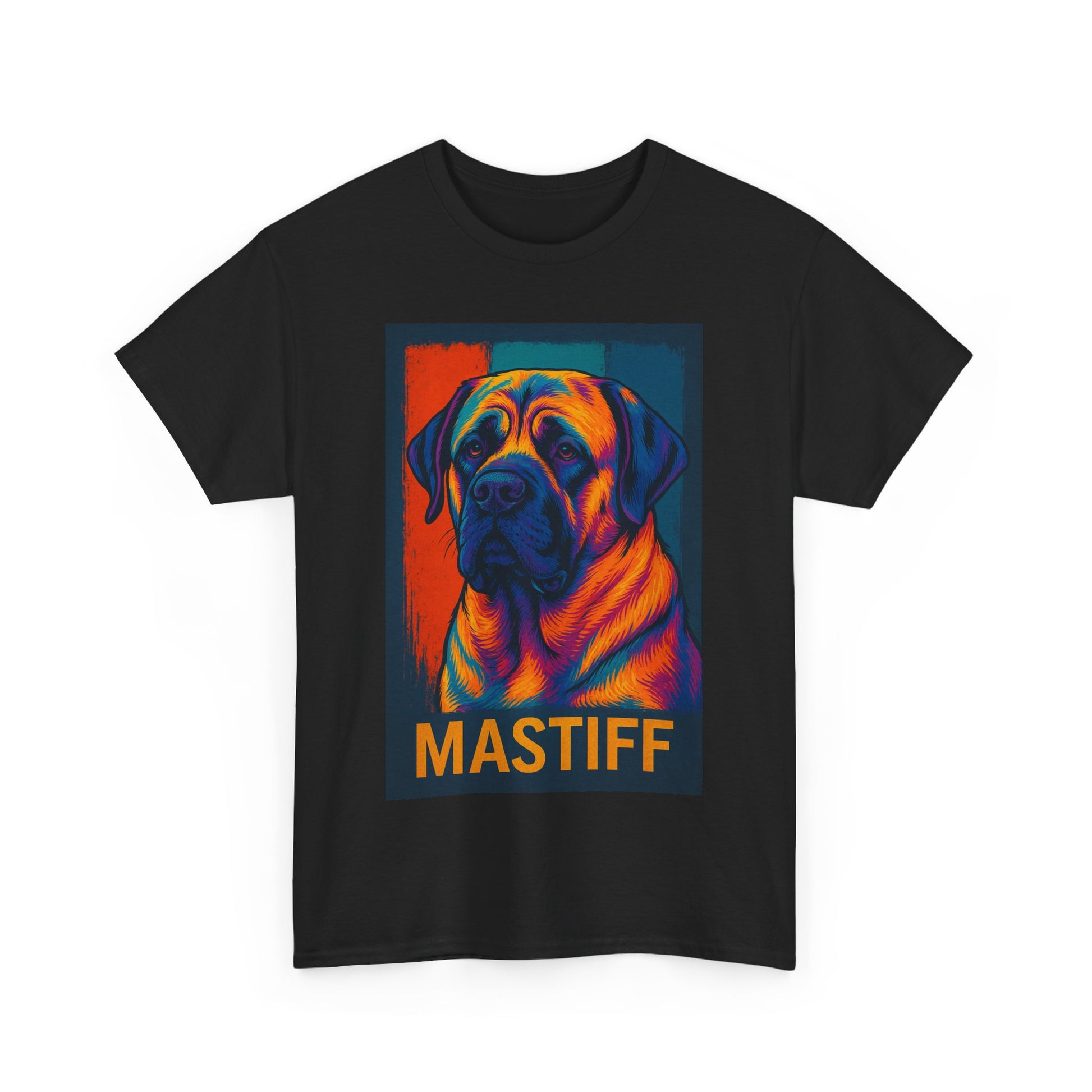 Colorful Mastiff Unisex Tee, Dog Lover Shirt, Pet Owner Gift, Unique Dog Art T-Shirt, Gifts for Animal Lovers, Vibrant Pet Apparel