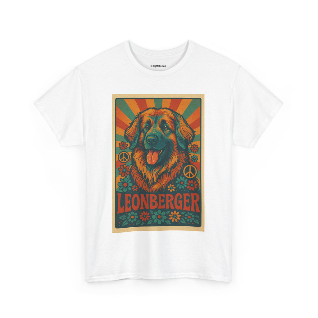 Leonberger Graphic Tee for Dog Lovers, Unisex Cotton T-Shirt, Retro Pet Apparel, Gift for Dog Parents, Casual Everyday Wear