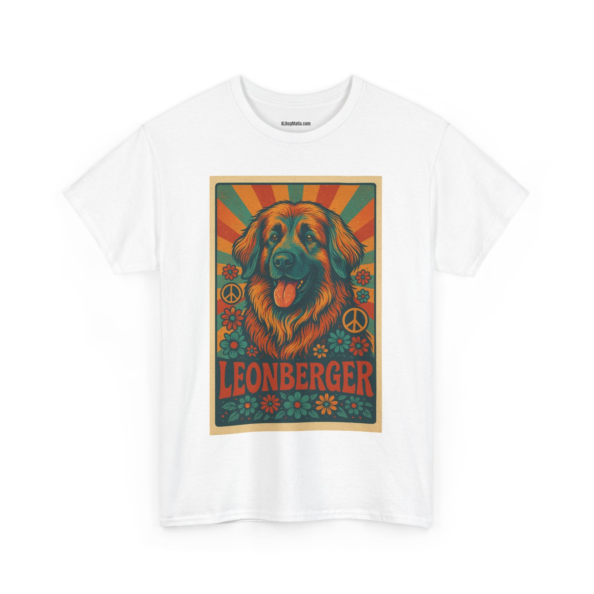 Leonberger Graphic Tee for Dog Lovers, Unisex Cotton T-Shirt, Retro Pet Apparel, Gift for Dog Parents, Casual Everyday Wear