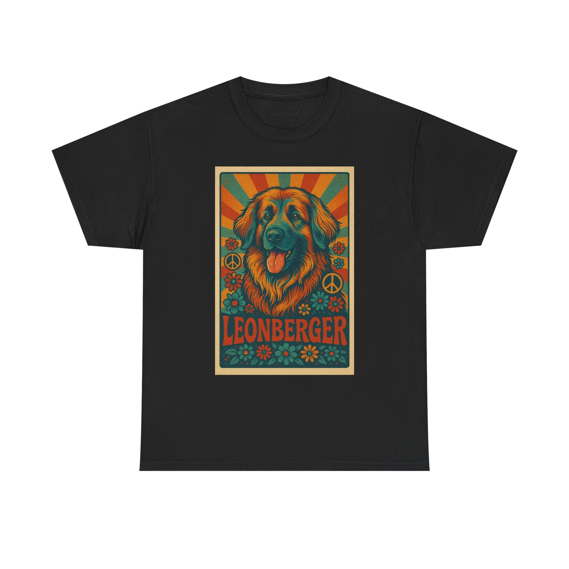 Leonberger Graphic Tee for Dog Lovers, Unisex Cotton T-Shirt, Retro Pet Apparel, Gift for Dog Parents, Casual Everyday Wear