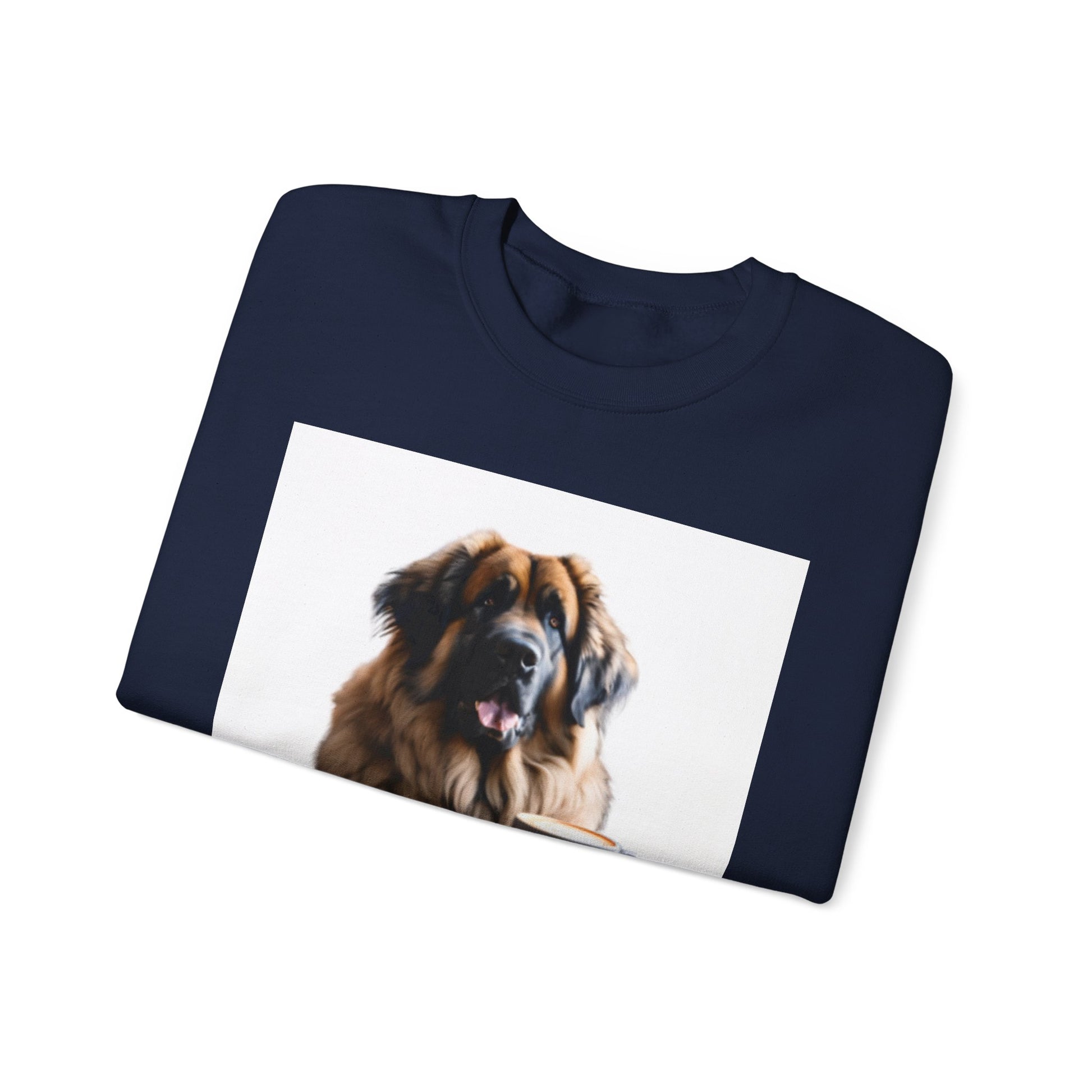 Leos & Lattes  Crewneck Sweatshirt - Perfect Gift for Leonberger Pet Owners