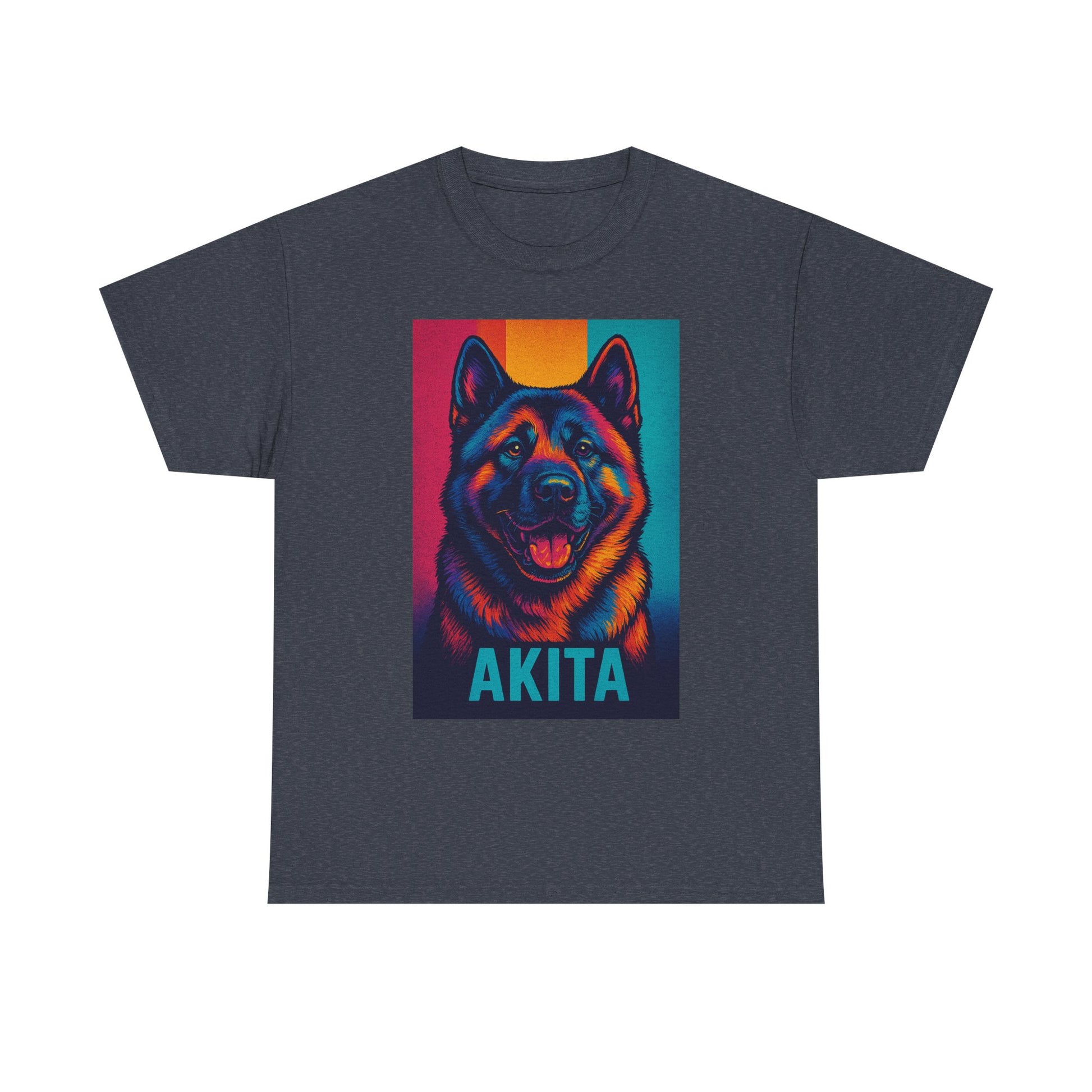Akita Dog Heavy Cotton Tee, Comfortable Dog Lover Shirt, Pet Gifts, Akita Merchandise, Unisex Tee for Animal Lovers