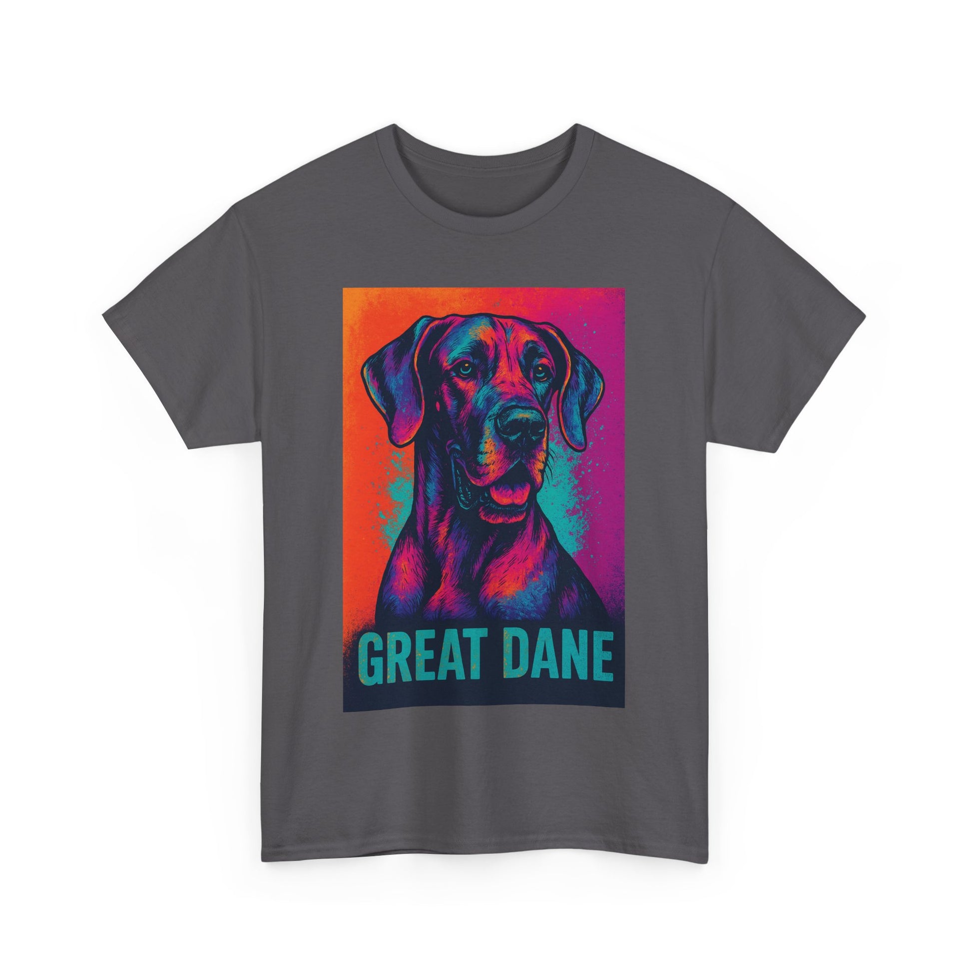 Colorful Great Dane Tee, Dog Lover T-Shirt, Pet Gift, Unisex Graphic Tee, Animal Lover Apparel, Dog Enthusiast Gift