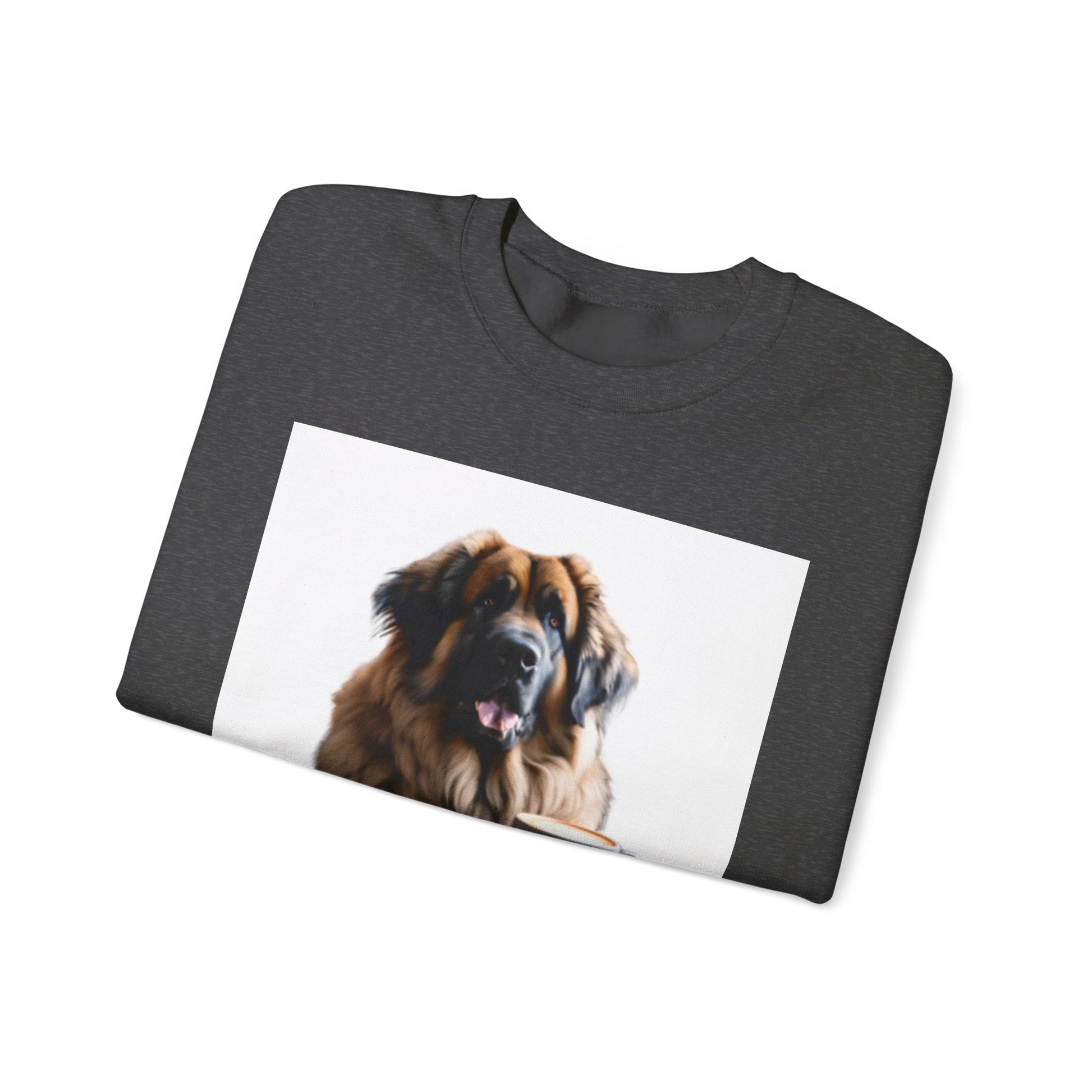 Leos & Lattes  Crewneck Sweatshirt - Perfect Gift for Leonberger Pet Owners