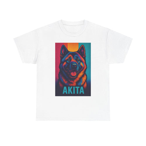 Akita Dog Heavy Cotton Tee, Comfortable Dog Lover Shirt, Pet Gifts, Akita Merchandise, Unisex Tee for Animal Lovers