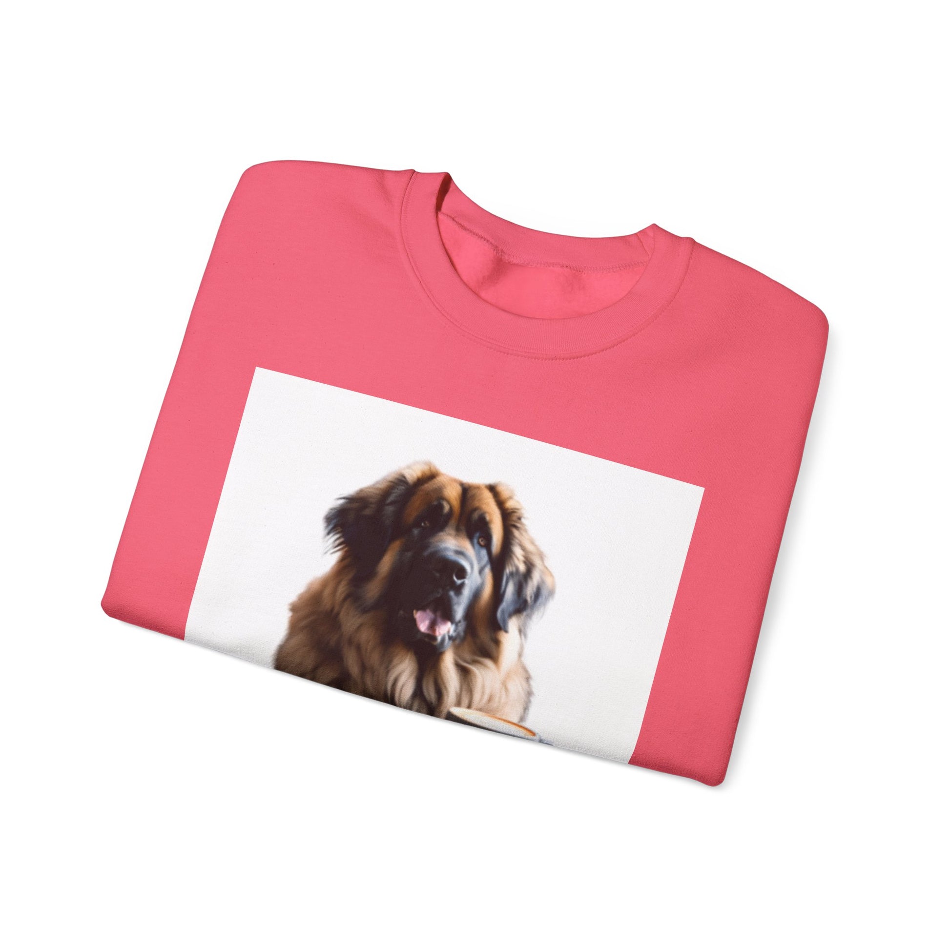 Leos & Lattes  Crewneck Sweatshirt - Perfect Gift for Leonberger Pet Owners