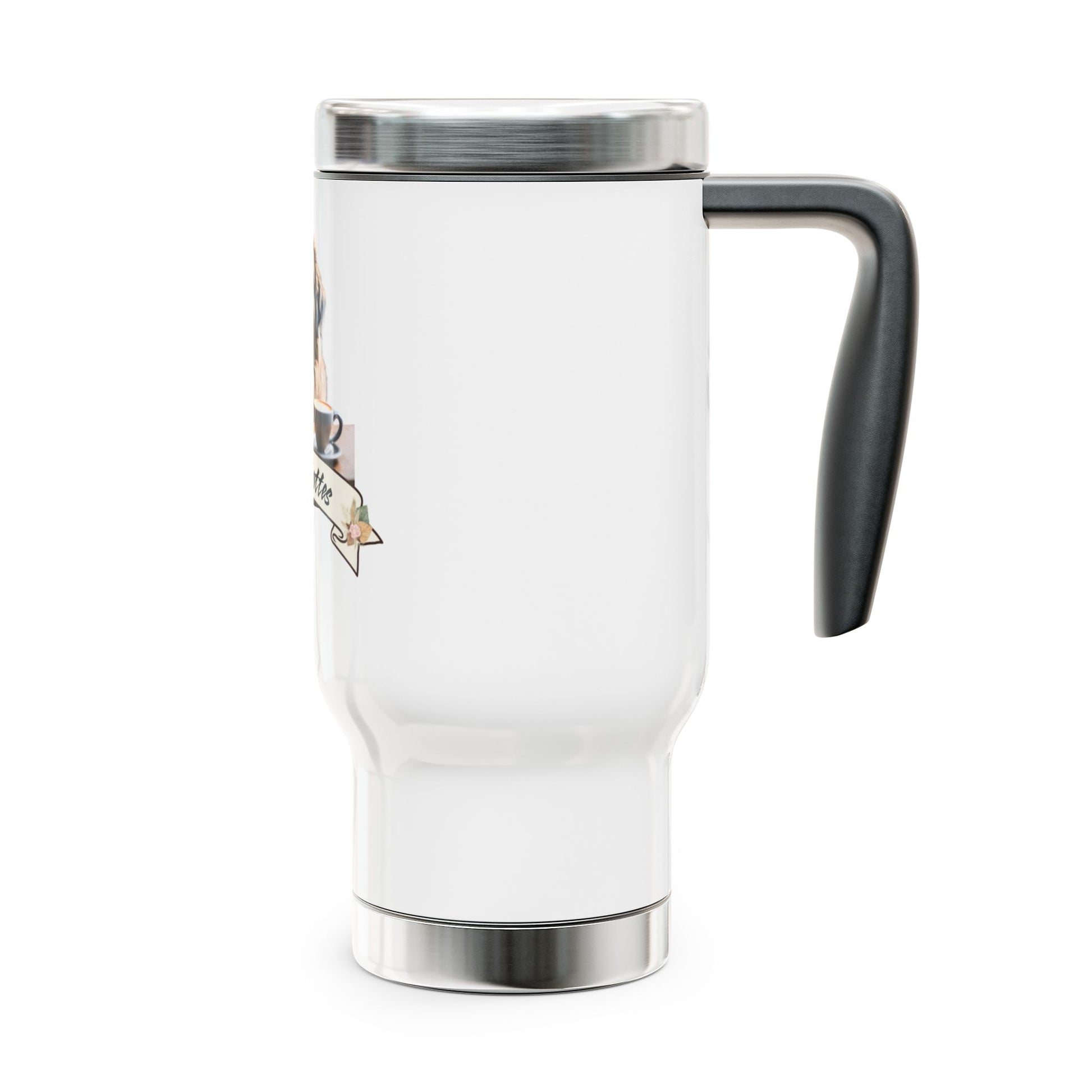 Leos & Lattes  Dog Lover Stainless Steel Travel Mug - 14oz with Handle