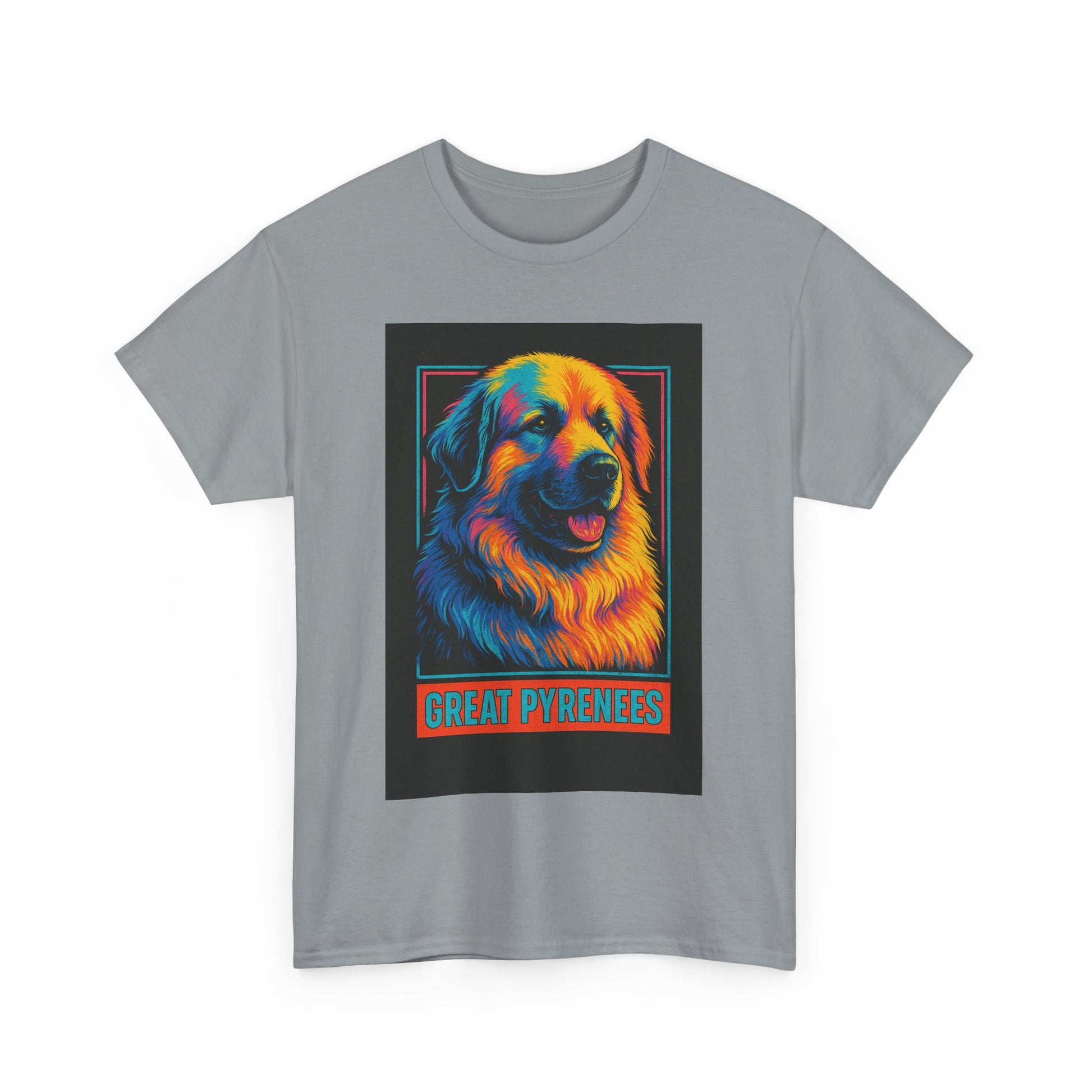 Colorful Great Pyrenees Tee, Dog Lover T-Shirt, Pet Owner Gift, Animal Lover Apparel, Vibrant Cotton Top, Cozy Everyday Wear